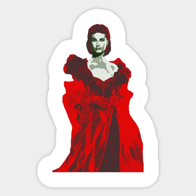 Scarlett O'Hara Sticker by dwilland